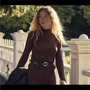 Doen - Minou Turtleneck in Antique Walnut / Knit Turtleneck Sweater